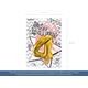 Party Deco Balon foliowy Cyfra "6", 86cm, srebrny uniwersalny