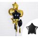 Party Deco Balon foliowy Gwiazdka, czarny, 48cm uniwersalny