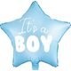 Party Deco Balon foliowy Gwiazdka - It's a boy, jasny niebieski, 48cm uniwersalny