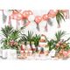 Party Deco Talerzyki papierowe, różowe złoto, 23 cm, 6 szt. uniwersalny
