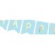 Party Deco Baner urodzinowy, Happy Birthday, jasnoniebieski, 175 cm uniwersalny