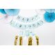 Party Deco Baner urodzinowy, Happy Birthday, jasnoniebieski, 175 cm uniwersalny