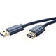 Kabel USB Clicktronic USB-A - 3 m Granatowy (RB70120)