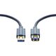 Kabel USB Clicktronic USB-A - 3 m Granatowy (RB70120)