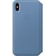 Apple Etui skórzane folio iPhone XS Max - chabrowe