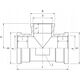 Perfexim Trójnik redukcyjny mosiądz WZW 1" x 3/4" wzmocniony PHA-314 G1xG3/4xG1 WZW PN16 [10/50]