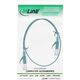 InLine Flat Patch kabel, U/FTP, Cat.6A, zielony, 0.5m