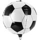 Party Deco Balon foliowy, piłka nożna, biało-czarny, 40 cm uniwersalny