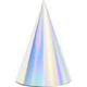 Party Deco Czapeczki imprezowe, opalizujące, 17 cm, 6 szt. uniwersalny