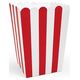 Party Deco pudełka na popcorn, Piraci, czerwono-białe, 7x7x12,5 cm, 6 sztuk uniwersalne (38447)