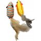 Aqua Nova PETNOVA ZESTAW 2 MYSZKI Z PIORKAMI 7X3CM CAT-MOUSESET-FEATHER-7 4249