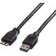 Kabel USB Roline USB-A - microUSB 2 m Czarny (JAB-809445)
