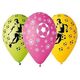 GMR Balony z nadrukiem Piłkarz i Piłki Nożne - 30 cm - 5 szt. uniwersalny
