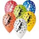 GMR Balony z nadrukiem Piłkarz i Piłki Nożne - 30 cm - 5 szt. uniwersalny