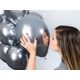 GMR Balony lateksowe shiny srebrne - 33 cm - 50 szt. uniwersalny