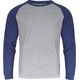 Lahti Pro Koszulka z Długim Rękawem 190g/m2, Szaro-granatowe S (L4022401)