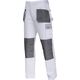 Lahti Pro Spodnie Biało-szare 100% Bawełna XL/56 (L4051356)