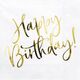 Party Deco Serwetki Happy Birthday białe - 33 cm - 20 szt. uniwersalny