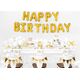 Party Deco Serwetki Happy Birthday białe - 33 cm - 20 szt. uniwersalny