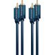Kabel Clicktronic RCA (Cinch) x2 - RCA (Cinch) x2 2m granatowy (70379)
