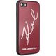 Karl Lagerfeld Karl Lagerfeld KLHCI8DLKSRE iPhone 7/8 czerwony/red hard case Signature Glitter