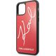 Karl Lagerfeld Karl Lagerfeld iPhone 11 Pro KLHCN58DLKSRE czerwony hard case Signature Glitter