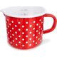 Orion Kubek emaliowany retro 1,2L CZERWONY W GROCHY uniwersalny