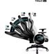 Fotel Diablo Chairs X-Horn King Size Czarno-Biały