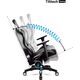 Fotel Diablo Chairs X-Horn King Size Czarno-Biały