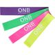 One Fitness Mini Band PBF-SET04 różne poziomy oporu w zestawie wielokolorowy 4 szt.
