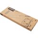 Orion Nóż / noże kuchenne stalowe 3el WOODEN zestaw noży uniwersalny