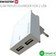 Ładowarka Swissten 2x USB-A 3 A (22032000)