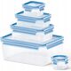 Emsa Emsa Food Clip&Close 508568 5 pcs. Set transparent/blue