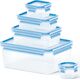 Emsa Emsa Food Clip&Close 508568 5 pcs. Set transparent/blue