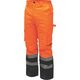 Dedra spodnie ocieplane odblaskowe rozmiar XXL, pomarańczowe (BH80SP2-XXL)