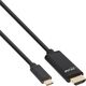 Kabel USB InLine USB-C - HDMI 1 m Czarny (64111)