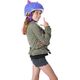 C-PREME Kask dziecięcy juniorski C-PREME LEOPARD KITTY roz. M YOUTH 8+ (54-58 cm) (NEW)