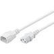 Kabel zasilający Goobay Goobay Power Cable C14 to C13. White. 3.0m