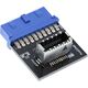 InLine USB 19 pin - USB 20 pin, Czarny (33446B)
