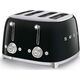 Toster Smeg czarny TSF03BLEU