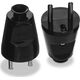 Volteo WTYCZKA PROSTA ROZBIERALNA 2P+Z, 16A, 250V CZARNA