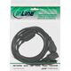 Kabel zasilający InLine InLine Kabel zasilający koniczynka do laptopa Y-Power 1x Typ F Wtyczka do wtyczki IEC 3x czarny 1m