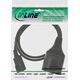 Kabel zasilający InLine InLine Kabel zasilający wtyczka C14 do niemieckiego gniazda typu F czarna 3m