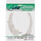 Kabel zasilający InLine InLine Kabel zasilający, Schutz kontakt do 3pin IEC żeński, biały, H05VV-F, 3x0,75mm2, 0,3m