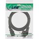 Kabel zasilający InLine InLine Kabel zasilający, Schutz kontakt kątowy do 3pin IEC C13, czarny, H05VV-F, 3x0,75mm2, 0,3m