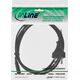 Kabel zasilający InLine Type Euro - C7, 0,3m czarny (16654O)