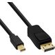 Kabel InLine DisplayPort Mini - DisplayPort 0.3m czarny (17137S)