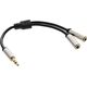 Kabel InLine Jack 3.5mm - Jack 3.5mm x2 0.15m srebrny (S-99250)
