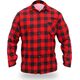 Dedra koszula flanelowa czerwona, rozmiar XL, 100% bawełna (BH51F1-XL)
