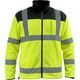Dedra bluza polarowa odblaskowa 280g/m2, rozmiar S, żółto-czarna (BH80P3-S)